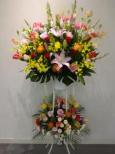 祝賀会のスタンド花・・他｜「緑花園」　（徳島県吉野川市の花キューピット加盟店 花屋）のブログ