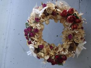 ドライフラワーのリース｜「緑花園」　（徳島県吉野川市の花キューピット加盟店 花屋）のブログ