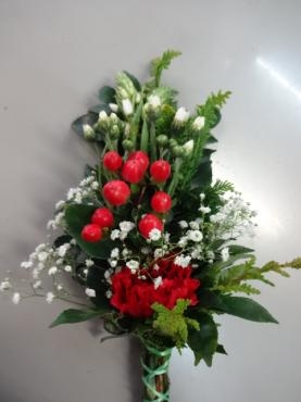 クリスマス仏花｜「ポピー」　（京都府八幡市の花キューピット加盟店 花屋）のブログ