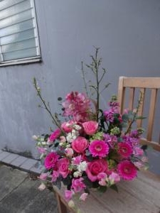 結婚記念日のアレンジ｜「緑花園」　（徳島県吉野川市の花キューピット加盟店 花屋）のブログ