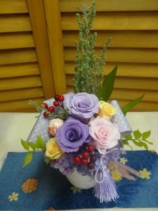 敬老の日にプリザはいかが！｜「緑花園」　（徳島県吉野川市の花キューピット加盟店 花屋）のブログ