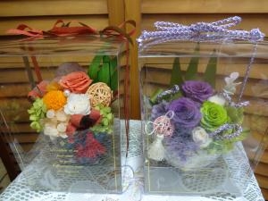 当店人気の　和モダンプリザ！｜「緑花園」　（徳島県吉野川市の花キューピット加盟店 花屋）のブログ