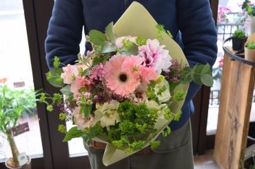 ピンクブーケ♪～天草市の花屋　フラワーショップ花よど～｜「フラワーショップ花よど」　（熊本県天草市の花キューピット加盟店 花屋）のブログ