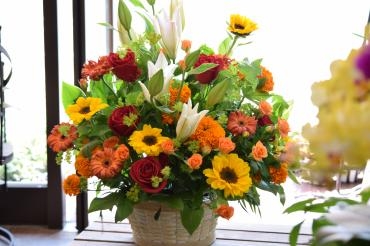 お誕生日アレンジメント｜「フラワーショップ花よど」　（熊本県天草市の花キューピット加盟店 花屋）のブログ
