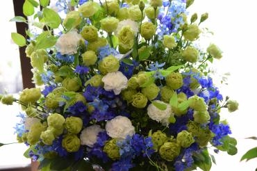 涼しげなアレンジメント｜「フラワーショップ花よど」　（熊本県天草市の花キューピット加盟店 花屋）のブログ
