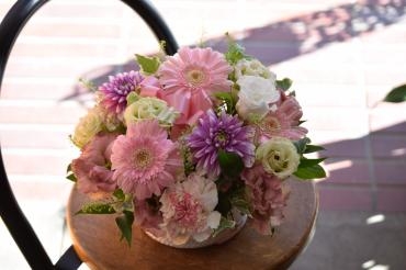 ピンク～パープル系のアレンジメント｜「フラワーショップ花よど」　（熊本県天草市の花キューピット加盟店 花屋）のブログ