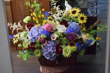 お祝いアレンジメント｜「フラワーショップ花よど」　（熊本県天草市の花キューピット加盟店 花屋）のブログ