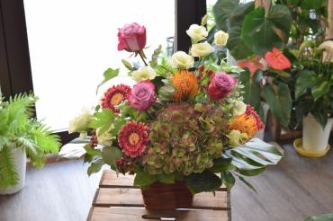 御祝アレンジメント♪～天草市の花屋　フラワーショップ花よど～｜「フラワーショップ花よど」　（熊本県天草市の花キューピット加盟店 花屋）のブログ