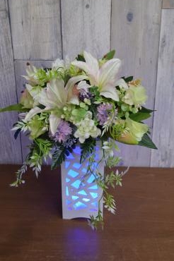 ＬＥＤアーテフィシャルフラワー御供アレンジ｜「フラワーショップ花よど」　（熊本県天草市の花キューピット加盟店 花屋）のブログ