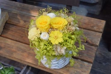 プリザーブドフラワー　yellow green white｜「フラワーショップ花よど」　（熊本県天草市の花キューピット加盟店 花屋）のブログ