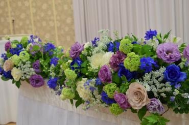 ブライダル♪　ブルー系のお花で・・・・　　～天草市の花屋　フラワーショップ花よど～｜「フラワーショップ花よど」　（熊本県天草市の花キューピット加盟店 花屋）のブログ