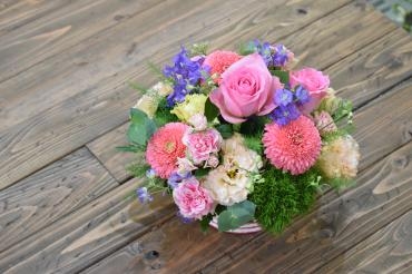 お誕生日のアレンジメント｜「フラワーショップ花よど」　（熊本県天草市の花キューピット加盟店 花屋）のブログ