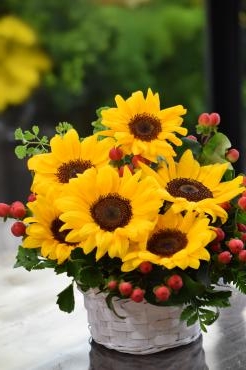 ひまわりアレンジメント｜「フラワーショップ花よど」　（熊本県天草市の花キューピット加盟店 花屋）のブログ