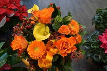 オレンジ系のアレンジメント｜「フラワーショップ花よど」　（熊本県天草市の花キューピット加盟店 花屋）のブログ