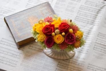 お祝いプリザ　明るめに♪｜「フラワーショップ花よど」　（熊本県天草市の花キューピット加盟店 花屋）のブログ