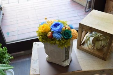 ブルー系のプリザーブドフラワー～天草市の花屋　フラワーショップ花よど～｜「フラワーショップ花よど」　（熊本県天草市の花キューピット加盟店 花屋）のブログ
