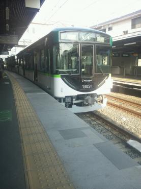 新型車両１３０００系に大興奮！！｜「ポピー」　（京都府八幡市の花キューピット加盟店 花屋）のブログ