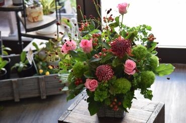 お誕生日のアレンジメント｜「フラワーショップ花よど」　（熊本県天草市の花キューピット加盟店 花屋）のブログ