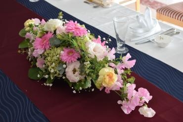 お食事会のお花｜「フラワーショップ花よど」　（熊本県天草市の花キューピット加盟店 花屋）のブログ