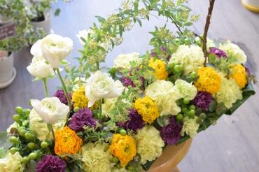 病院様受付のアレンジメント｜「フラワーショップ花よど」　（熊本県天草市の花キューピット加盟店 花屋）のブログ