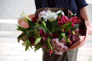 百合の花束｜「フラワーショップ花よど」　（熊本県天草市の花キューピット加盟店 花屋）のブログ