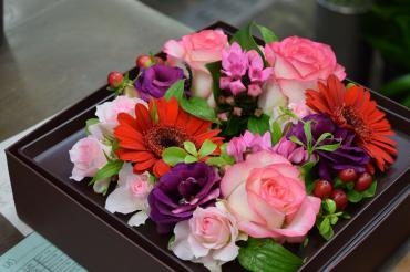 お誕生日のアレンジメント｜「フラワーショップ花よど」　（熊本県天草市の花キューピット加盟店 花屋）のブログ