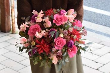 ピンク系御祝アレンジ♪｜「フラワーショップ花よど」　（熊本県天草市の花キューピット加盟店 花屋）のブログ