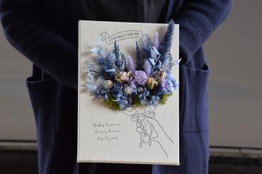 ドライフラワーキャンパスボード｜「フラワーショップ花よど」　（熊本県天草市の花キューピット加盟店 花屋）のブログ