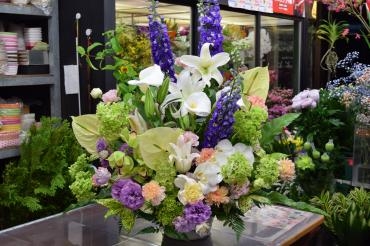 御供えアレンジメント☆｜「フラワーショップ花よど」　（熊本県天草市の花キューピット加盟店 花屋）のブログ
