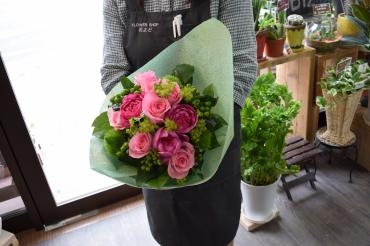 ピンク系ブーケ☆｜「フラワーショップ花よど」　（熊本県天草市の花キューピット加盟店 花屋）のブログ