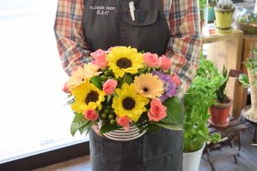 ひまわりアレンジメント♪｜「フラワーショップ花よど」　（熊本県天草市の花キューピット加盟店 花屋）のブログ