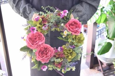リース"wreath"  ～天草市の花屋　フラワーショップ花よど～｜「フラワーショップ花よど」　（熊本県天草市の花キューピット加盟店 花屋）のブログ
