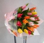 チューリップの花束～｜「花かざり」　（大阪府大阪市城東区の花キューピット加盟店 花屋）のブログ