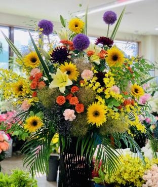 開店祝　生花スタンド｜「愛花」　（愛媛県松山市の花キューピット加盟店 花屋）のブログ