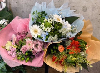 送別の花束｜「花かざり」　（大阪府大阪市城東区の花キューピット加盟店 花屋）のブログ