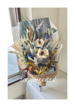 「お疲れ様でした」の花束｜「フローリスト飾り屋」　（鹿児島県鹿児島市の花キューピット加盟店 花屋）のブログ