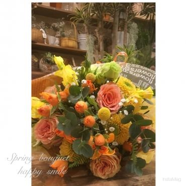 オレンジ色のブーケ・・・(*‘∀‘)｜「フローリスト飾り屋」　（鹿児島県鹿児島市の花キューピット加盟店 花屋）のブログ