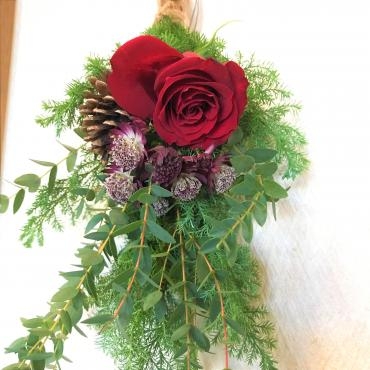 クリスマススワッグ｜「ポピー」　（京都府八幡市の花キューピット加盟店 花屋）のブログ