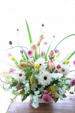 お店のオープン御祝アレンジメント｜「アライ花店」　（山形県山形市の花キューピット加盟店 花屋）のブログ