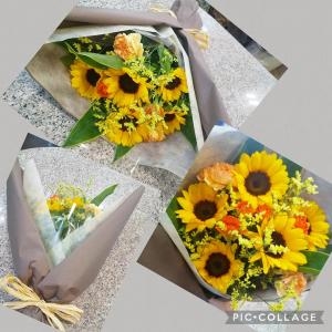 最近のお仕事 ひまわりの花束「花アラキ」（京都府舞鶴市の花屋）のギャラリー写真