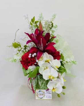 お誕生祝い　光触媒　アレンジメント｜「彩季舎」　（群馬県高崎市の花キューピット加盟店 花屋）のブログ