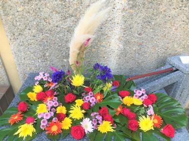 久しぶりの飛行神社の花手水｜「ポピー」　（京都府八幡市の花キューピット加盟店 花屋）のブログ