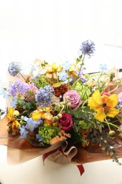退職される方へのアレンジメント｜「アライ花店」　（山形県山形市の花キューピット加盟店 花屋）のブログ