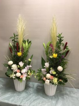 お供えアレンジとギフト券のおススメ活用～｜「フローリスト飾り屋」　（鹿児島県鹿児島市の花キューピット加盟店 花屋）のブログ