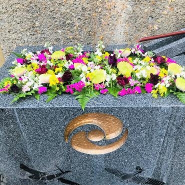 今週の飛行神社の花手水｜「ポピー」　（京都府八幡市の花キューピット加盟店 花屋）のブログ