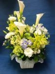 蘭などを使ったお供えアレンジメント｜「斎藤生花店」　（静岡県静岡市葵区の花キューピット加盟店 花屋）のブログ