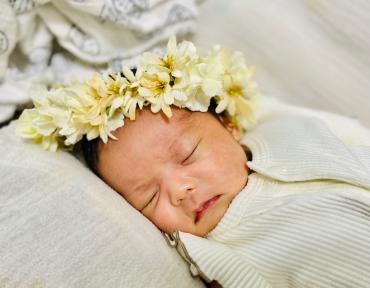 ニューボーンフォト　ヘアーオーナメント｜「彩季舎」　（群馬県高崎市の花キューピット加盟店 花屋）のブログ