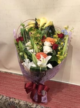 ねぎらいのお花で笑顔印　(*´▽｀*)｜「フローリスト飾り屋」　（鹿児島県鹿児島市の花キューピット加盟店 花屋）のブログ