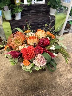 秋色アレンジメント・・・｜「フローリスト飾り屋」　（鹿児島県鹿児島市の花キューピット加盟店 花屋）のブログ