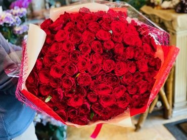 108本の赤バラの花束　プロポーズ｜「彩季舎」　（群馬県高崎市の花キューピット加盟店 花屋）のブログ